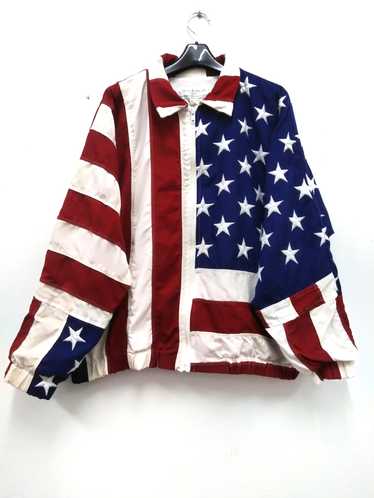 Made In Usa × Retro Jacket × Vintage Vtg The Flag… - image 1