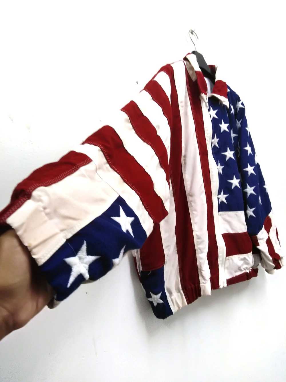 Made In Usa × Retro Jacket × Vintage Vtg The Flag… - image 3