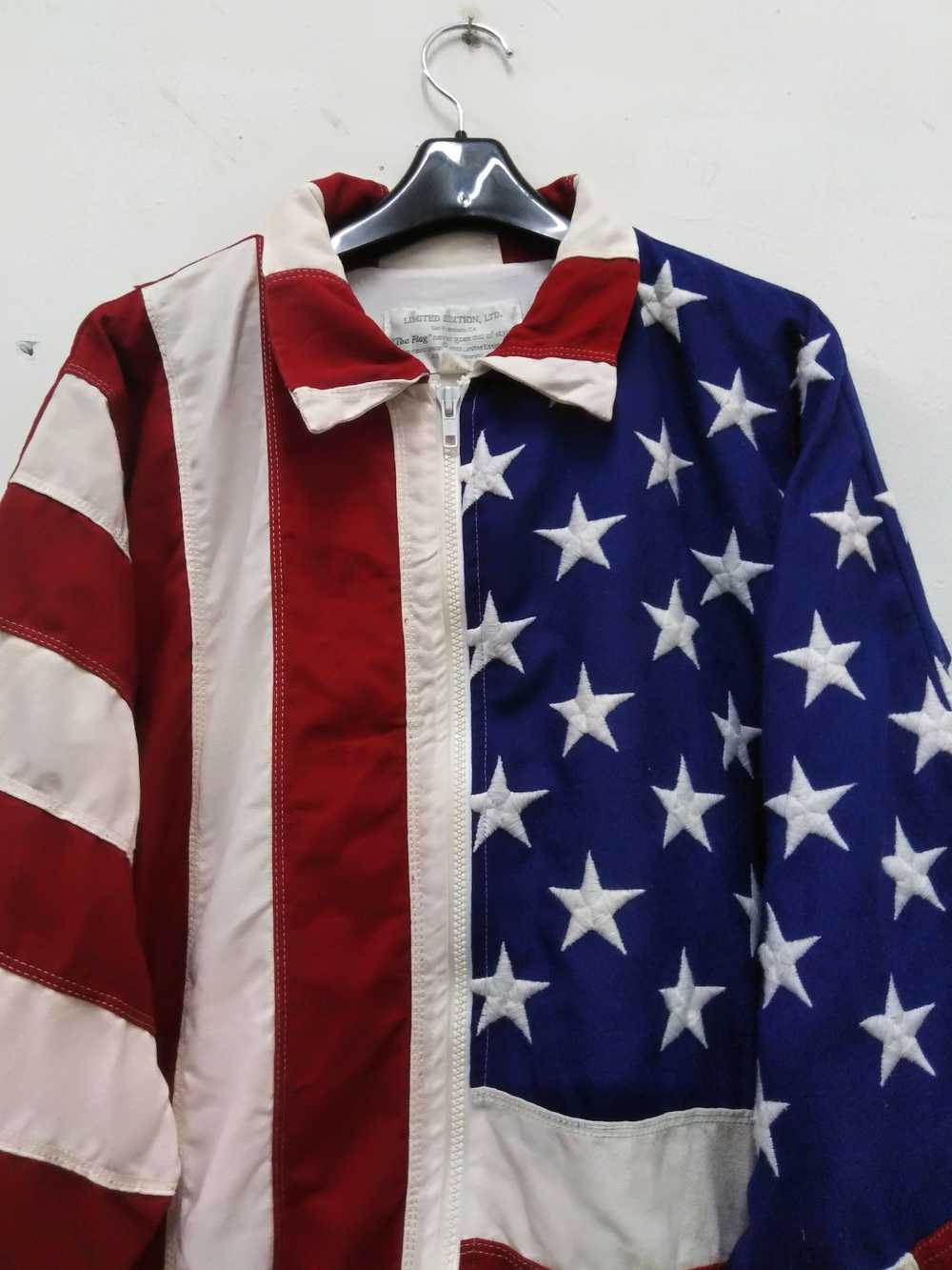 Made In Usa × Retro Jacket × Vintage Vtg The Flag… - image 4