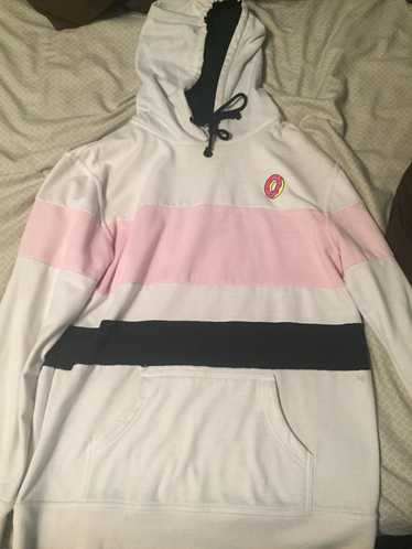 Odd future colorblock pink & sales white hoodie