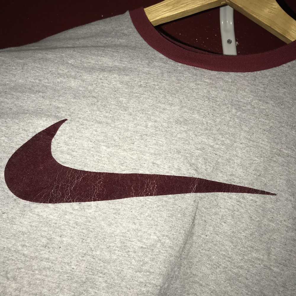 Nike × Vintage Nike Big Swoosh Velvet Ringer - image 2