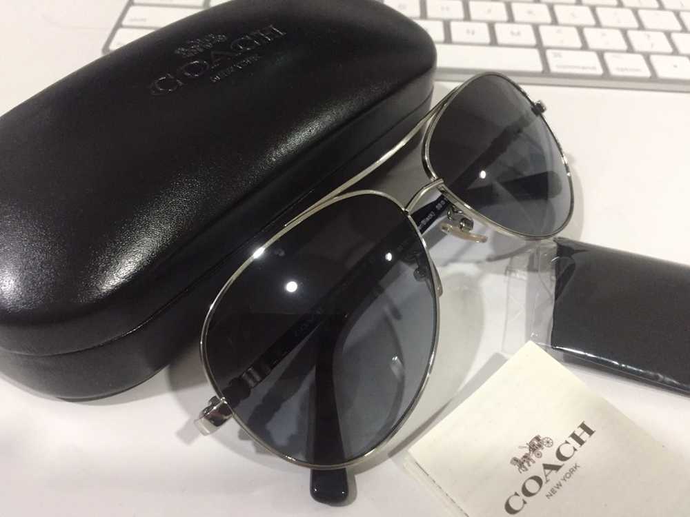 Coach Coach HC 7072B (L1636) T silver/black sungl… - image 2