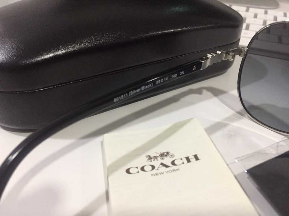 Coach Coach HC 7072B (L1636) T silver/black sungl… - image 5