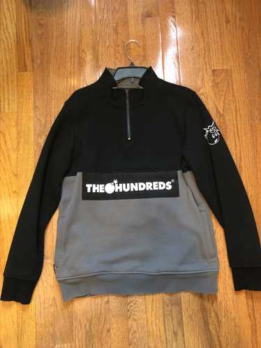 RARE- The Hundreds X Never Made 100% Cotton ½ Zip Black online Hoodie Jacket- Size 2X