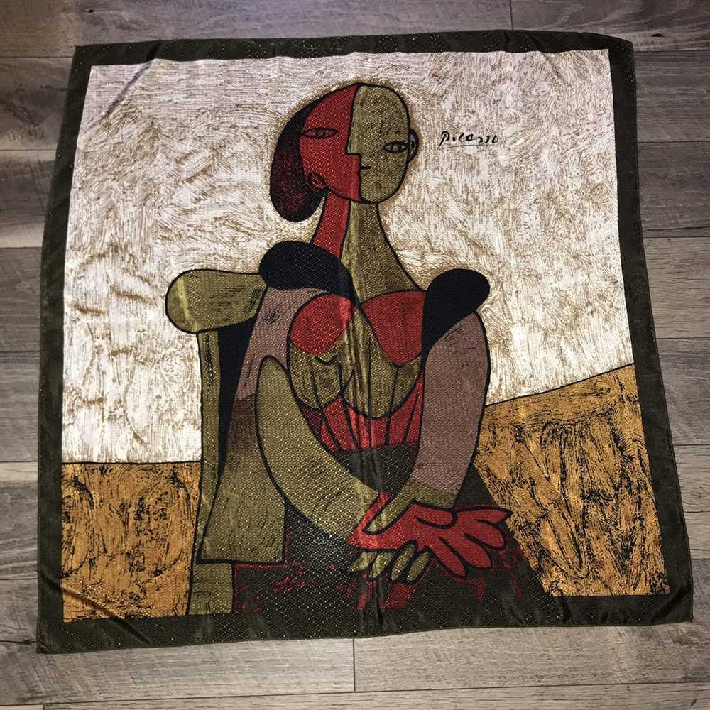 Picasso × Vintage Big Picasso Vintage Scarf - image 1