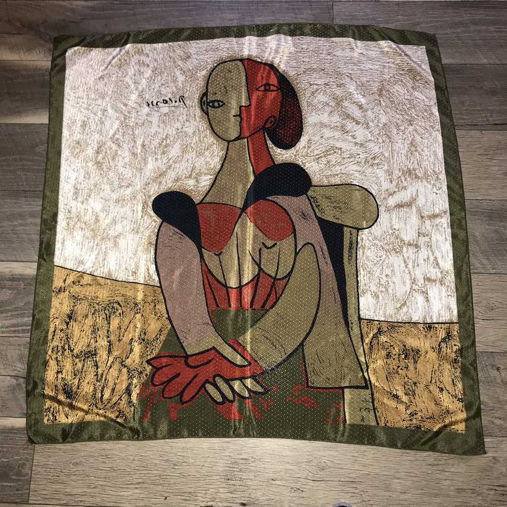 Picasso × Vintage Big Picasso Vintage Scarf - image 3