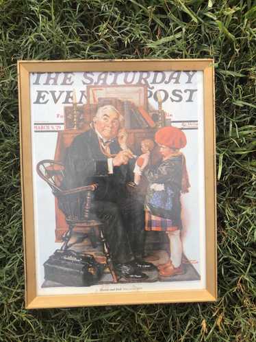 Vintage Norman Rockwell framed picture reprint - image 1