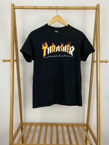 Thrasher Thrasher Skate Spectrum Flame Black T-Shi