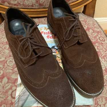 1901 1901 Suede Oxford Wingtip Shoes