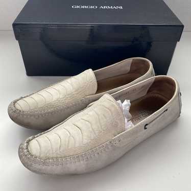 Giorgio Armani Giorgio Armani Croc Embossed Off-W… - image 1