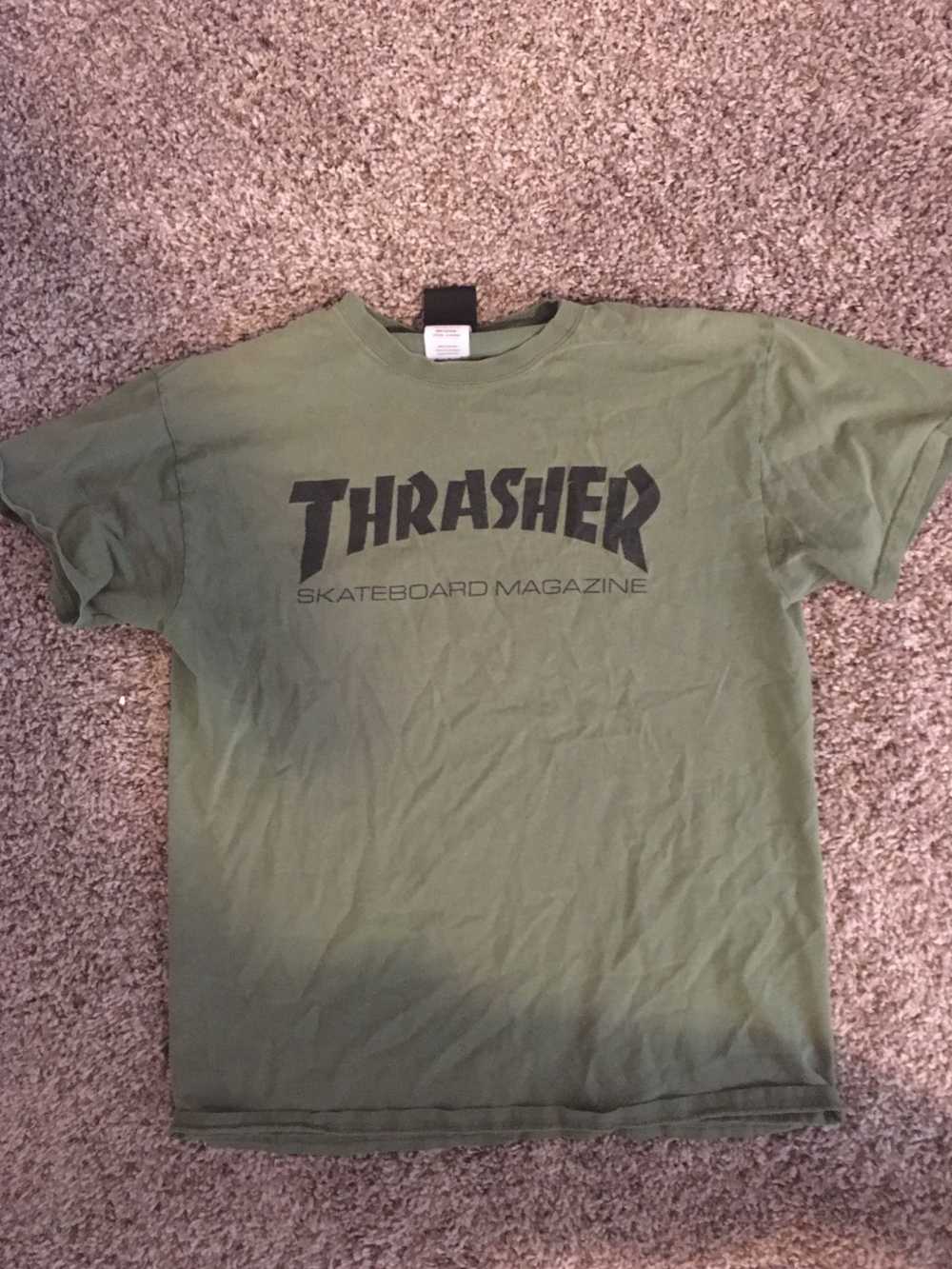 Thrasher Thrasher olive t shirt - image 1