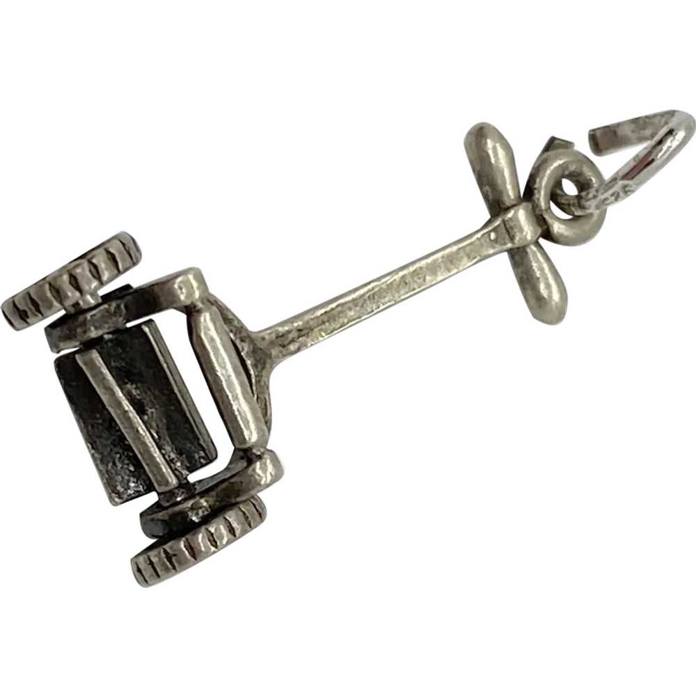Rotary Push Mower Vintage Moving Charm Sterling S… - image 1