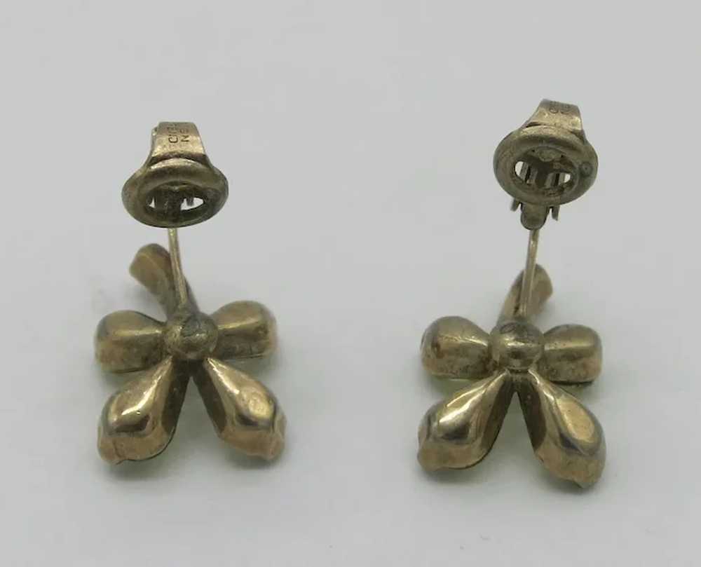 Trifari Alfred Philippe Clover Earrings Pat Pend … - image 6