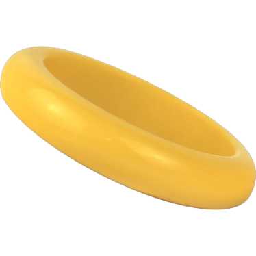 Bakelite Vintage Butter Yellow Bangle