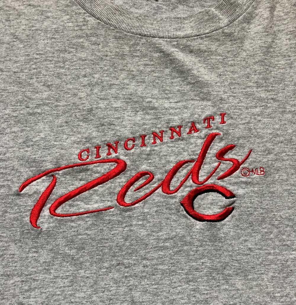 Csa × MLB × Vintage VTG Cincinnati Reds Sewn Gray… - image 2