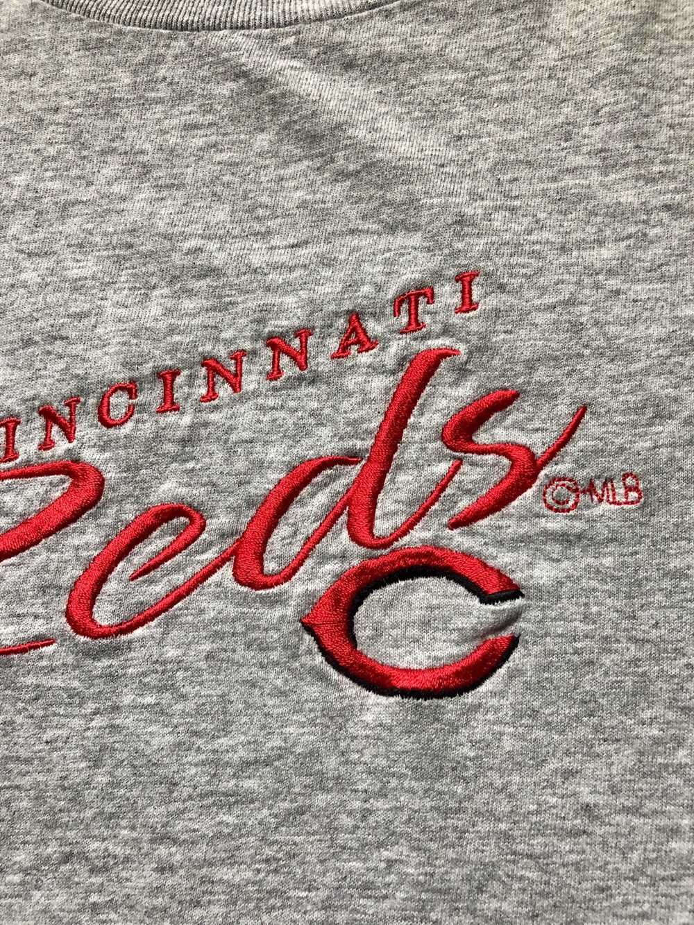 Csa × MLB × Vintage VTG Cincinnati Reds Sewn Gray… - image 3