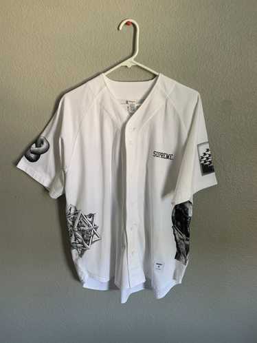 Supreme MC Escher Cotton Baseball Jersey - White – Grails SF