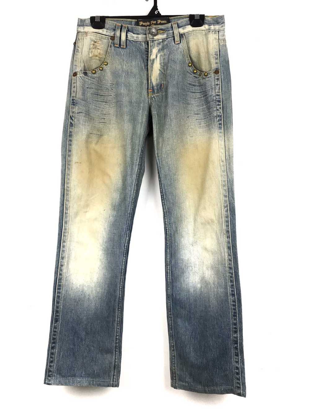 Japanese Brand × People For Peace Distressed Jean… - image 2