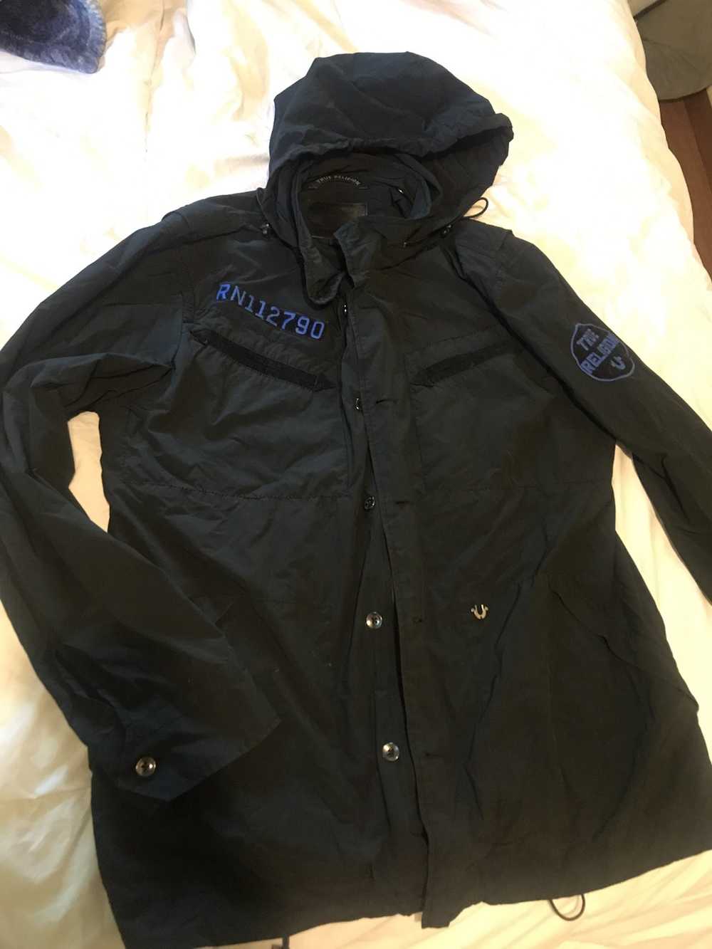 True Religion *RARE* BlackConvertible Rain Jacket… - image 1