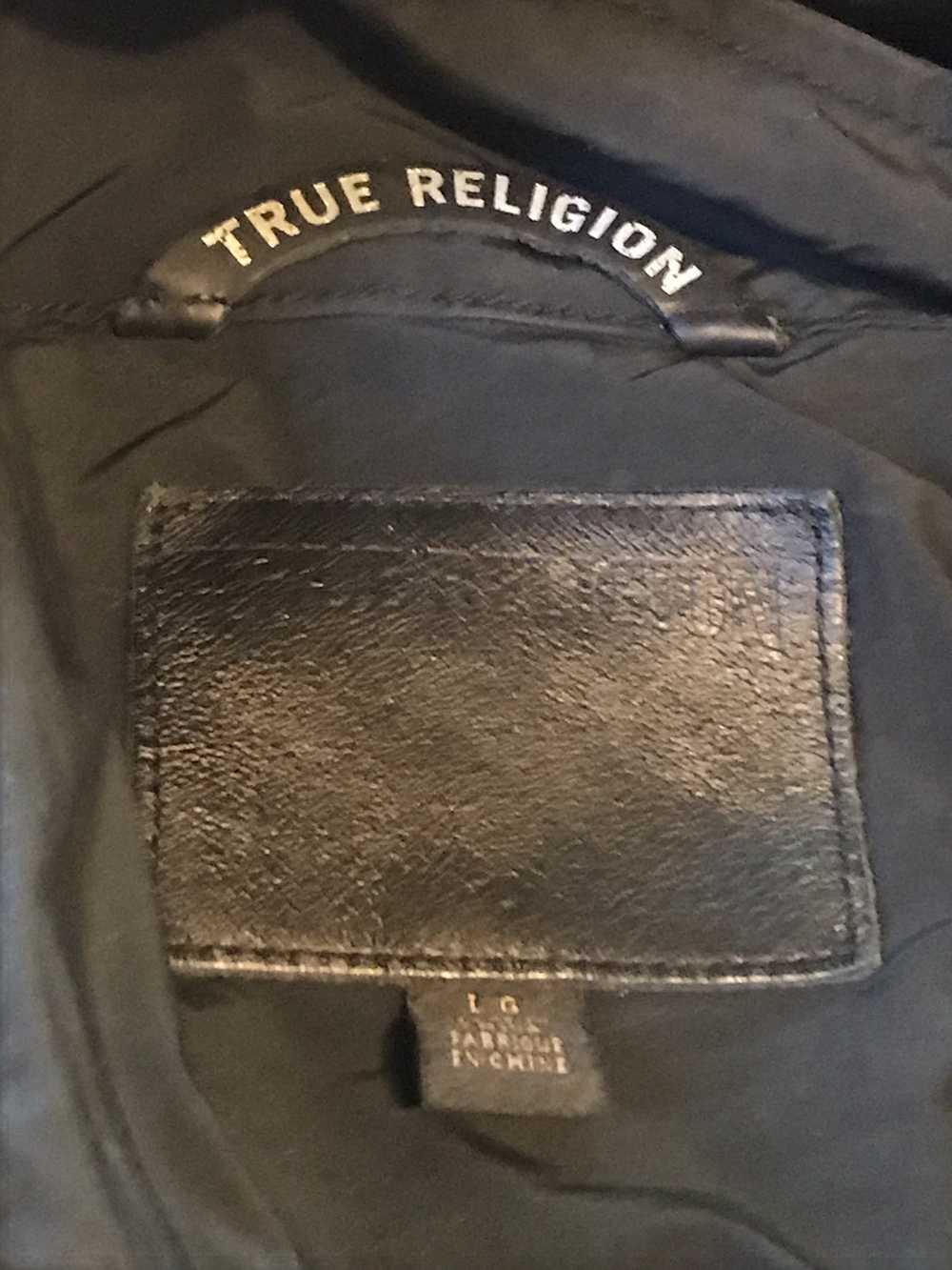 True Religion *RARE* BlackConvertible Rain Jacket… - image 3