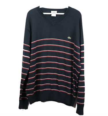 Lacoste Lacoste Multi-Color Striped Long Sleeve V… - image 1