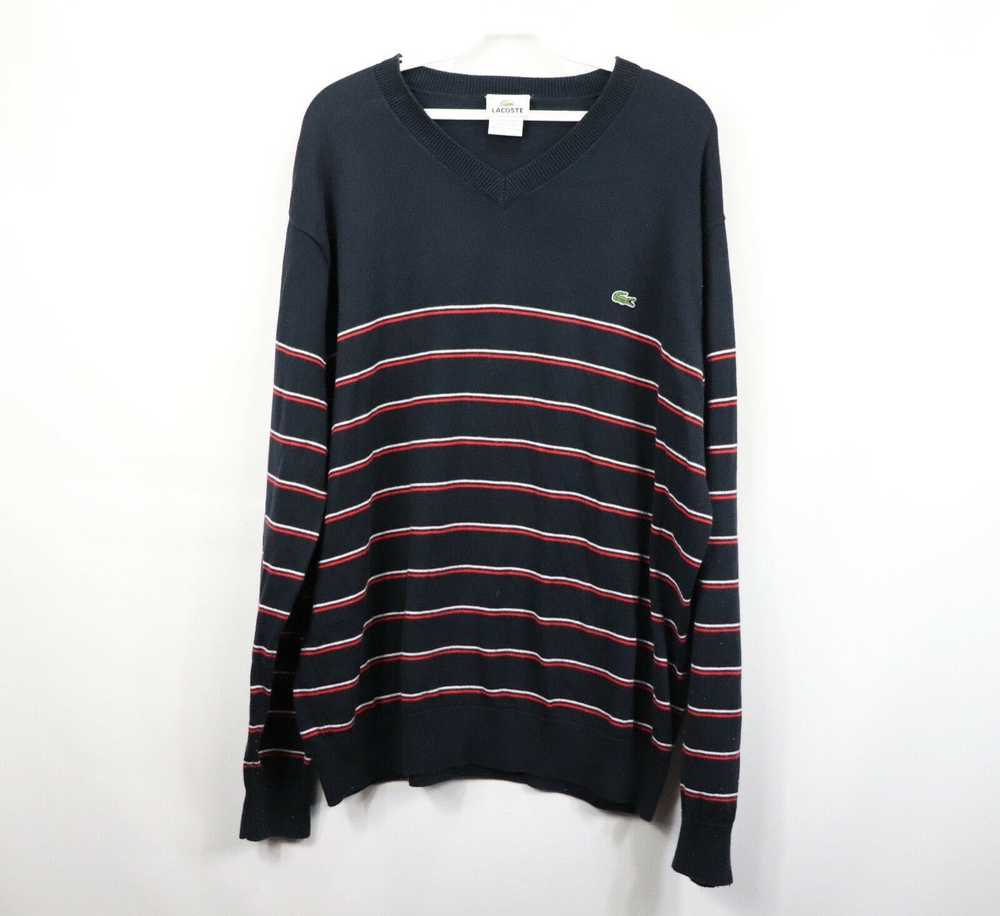 Lacoste Lacoste Multi-Color Striped Long Sleeve V… - image 2