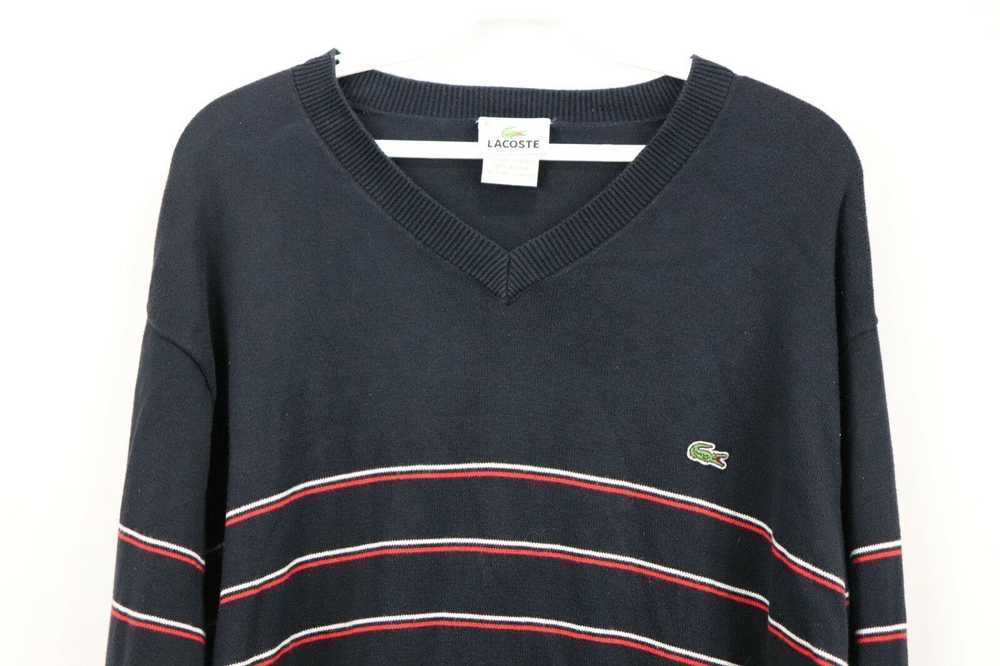 Lacoste Lacoste Multi-Color Striped Long Sleeve V… - image 3