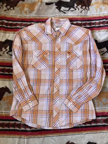 Wrangler American Cowboy western plaid flannel shi