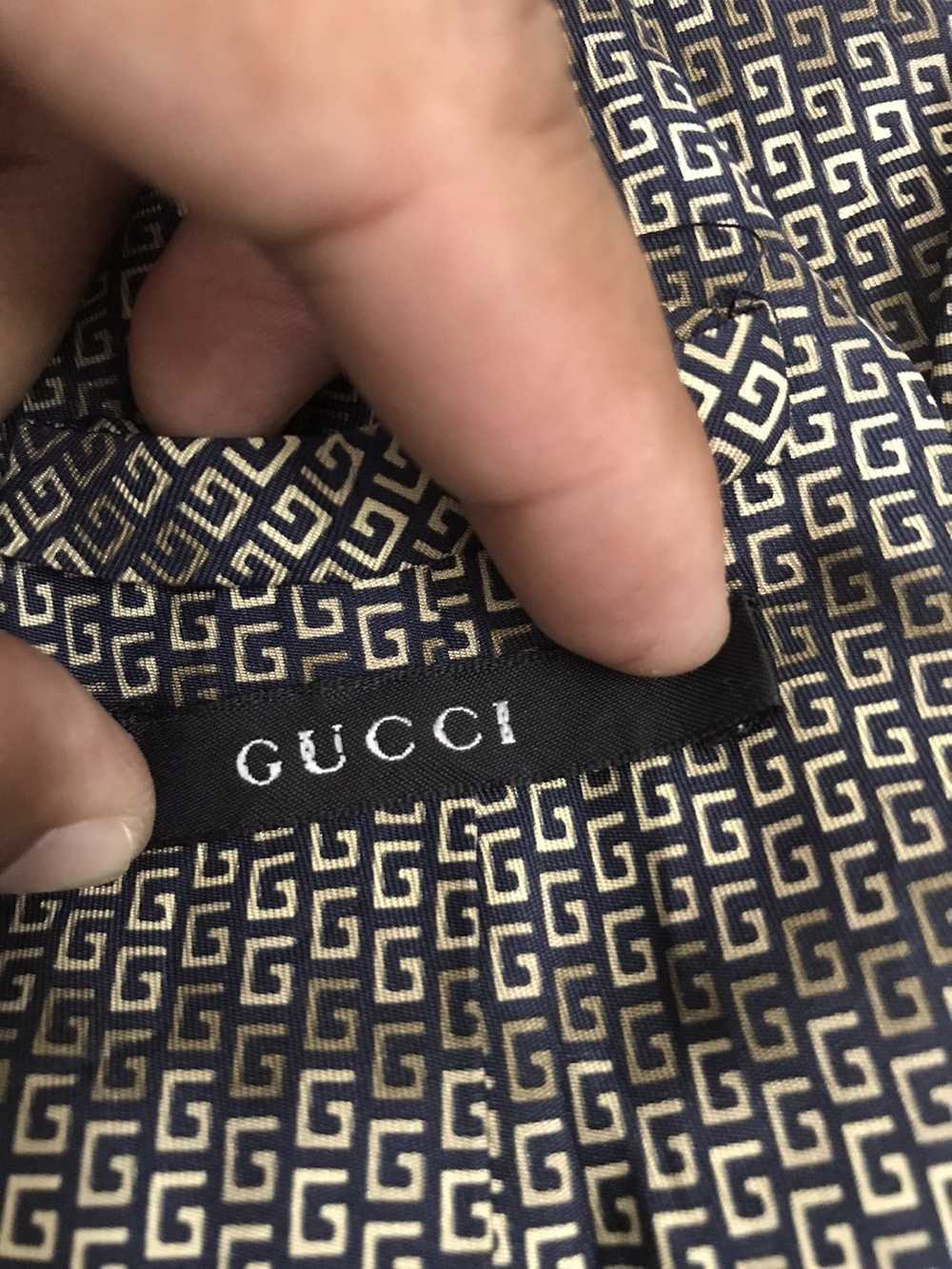 Gucci Vintage gucci monogram tie - image 2