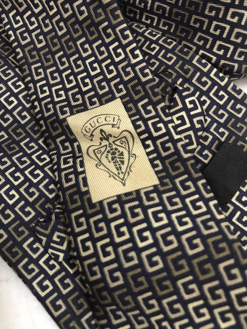 Gucci Vintage gucci monogram tie - image 3