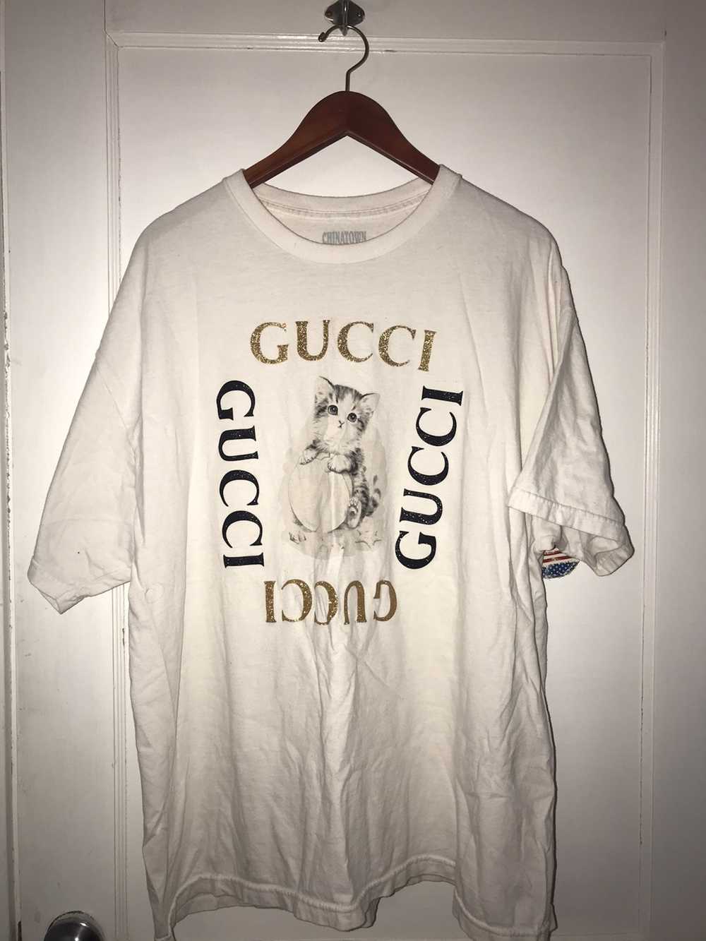 Market Chinatown Market Cat “Gucci” Shirt - image 1