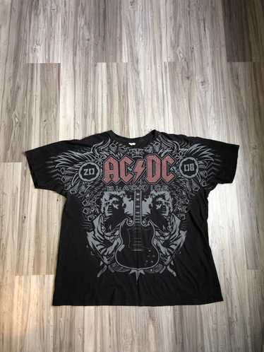 Ac/Dc × Vintage Vintage AC/DC Black Ice Band Tee