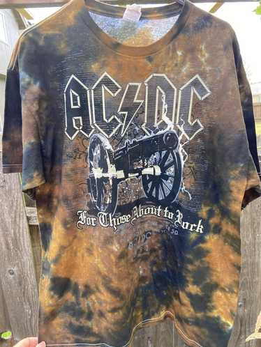 Ac/Dc × Vintage AC/DC Tye Dye Tee