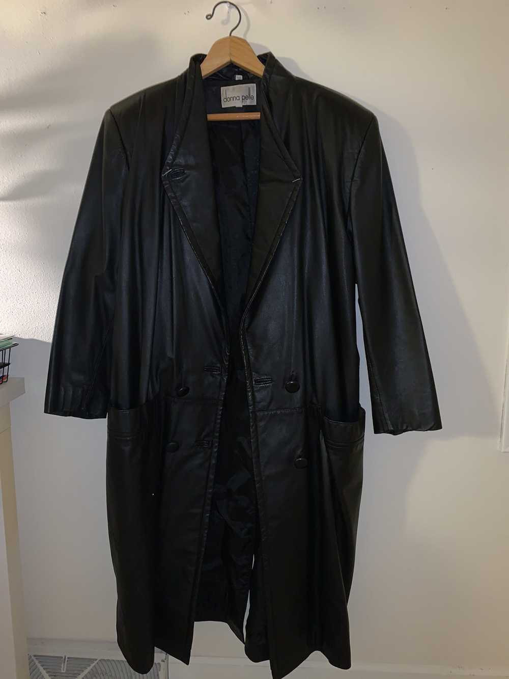 Genuine Leather Super Rare Leather trench coat 10… - image 1
