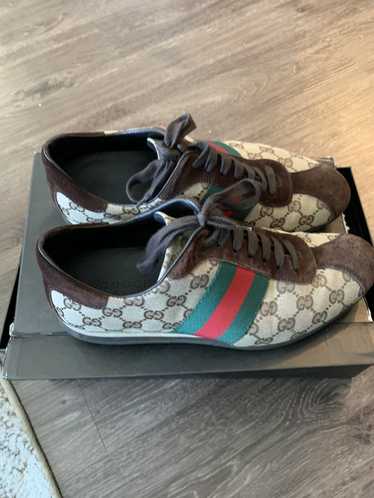 Gucci Original GG Logo Monogram Pink High Top Sneakers (Authenticated), EU  36.5 Size 7 - $404 (47% Off Retail) - From Pauline