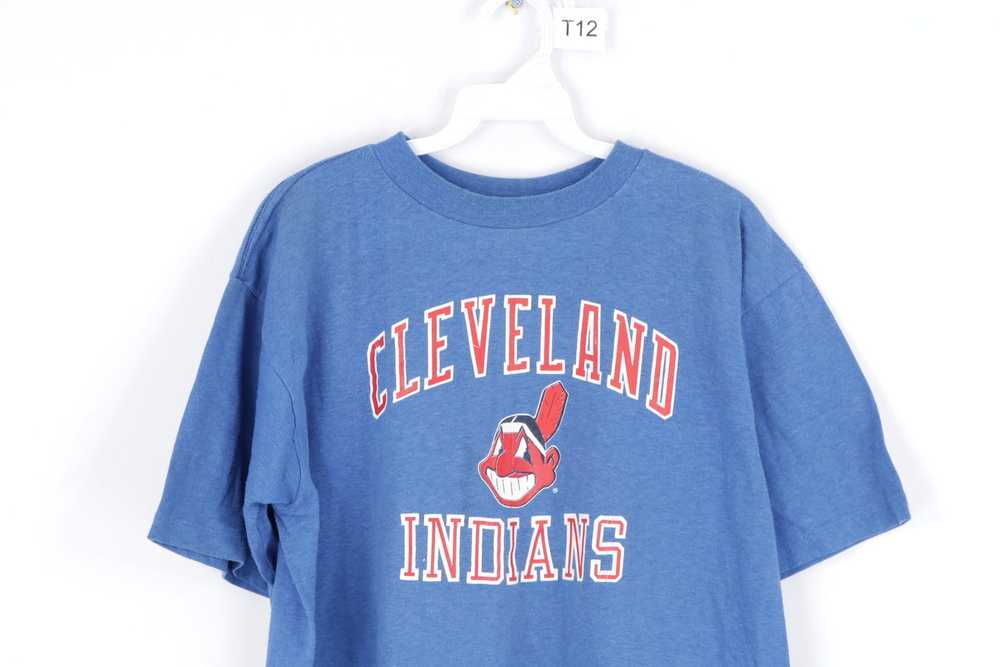 Vintage Team Nike Cleveland Indians Jersey Youth Large Blue Stitched EUC