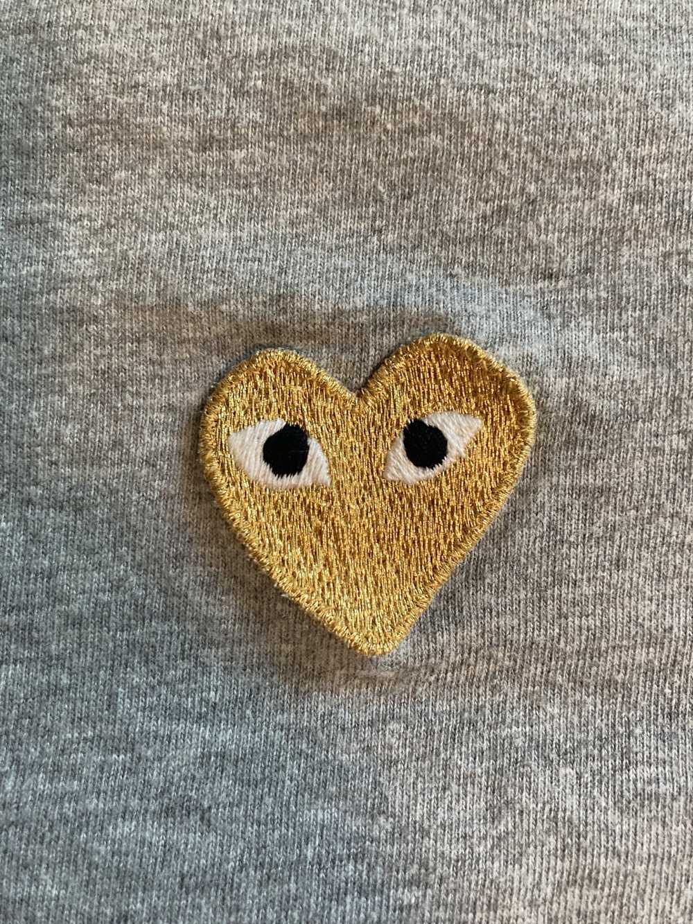 Comme Des Garcons Play Cdg Play Gold Heart Tee - image 2