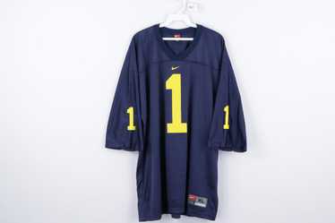 adidas, Shirts, Adidas Michigan Wolverines Football Size Small Nylon Blue Home  Jersey