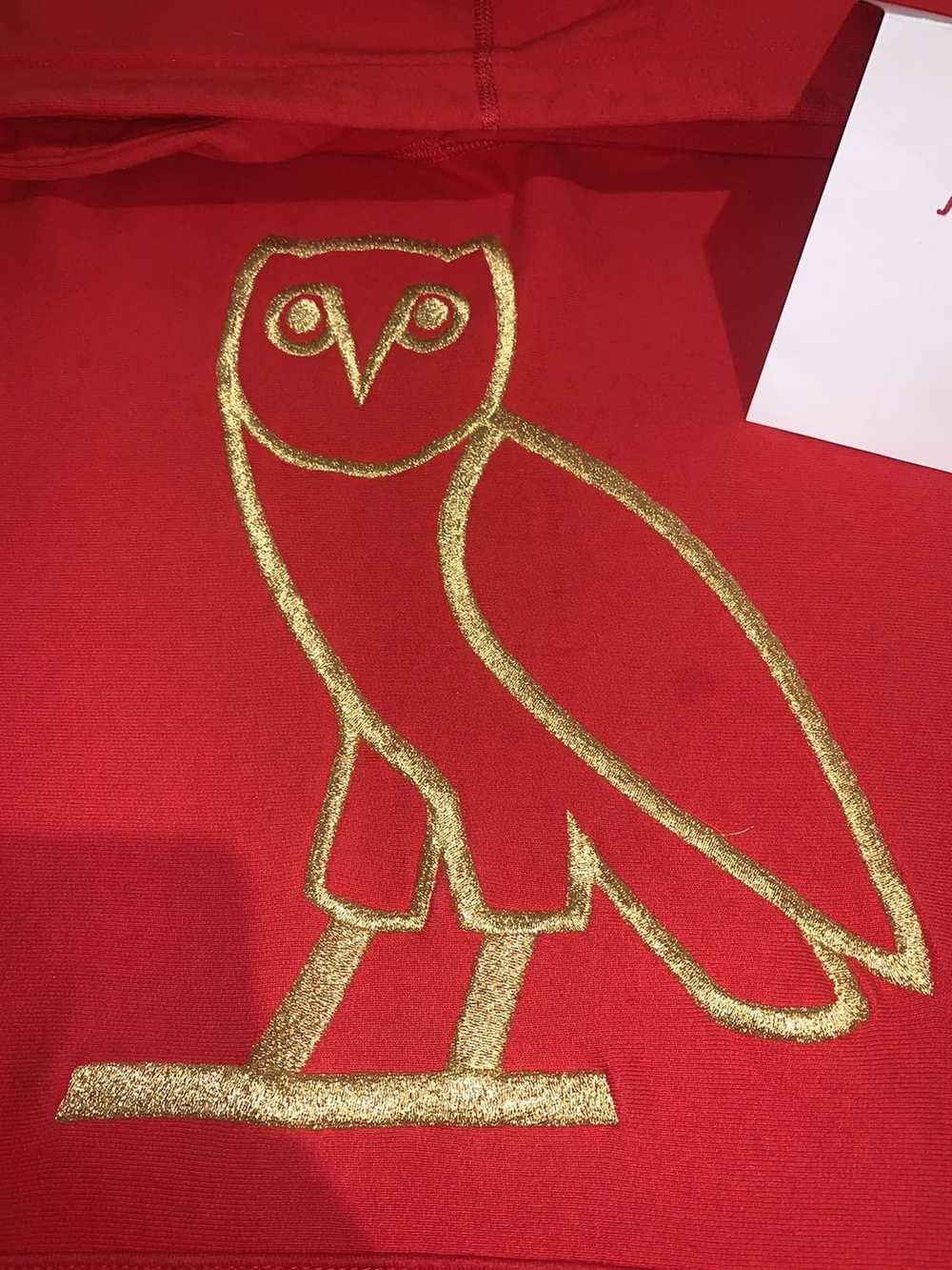 Octobers Very Own OVO Red OG Gold Owl Embroidered… - image 3