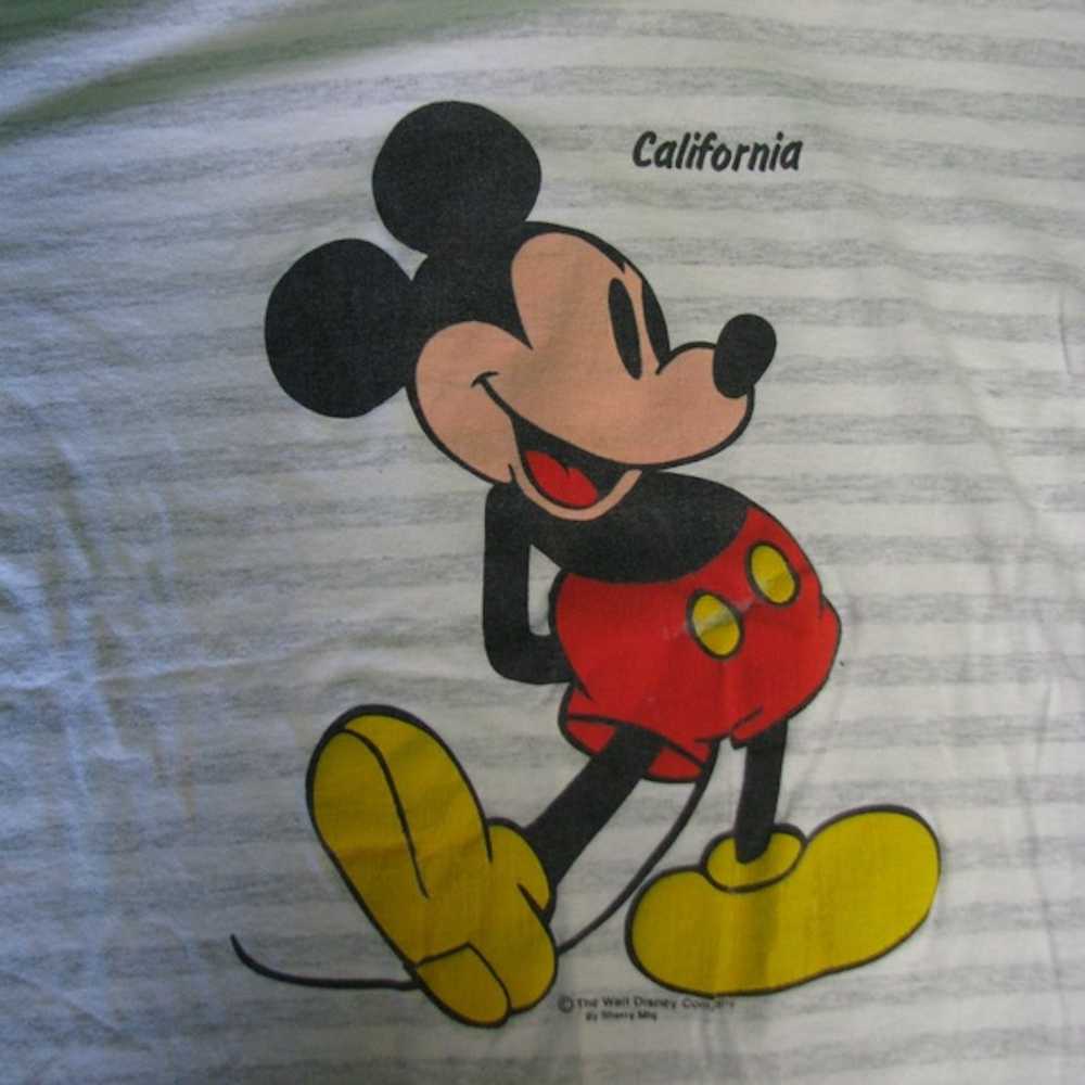Mickey Mouse × Vintage Vintage Striped Mickey Mou… - image 1