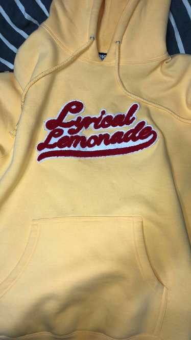 Lyrical Lemonade The Chenille Hoodie (Peach/Varsit