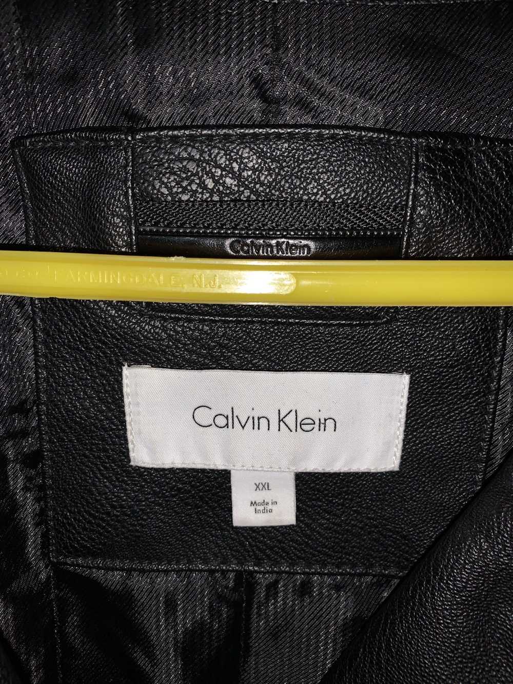 Calvin Klein × Vintage Vintage Staple Leather Jac… - image 4