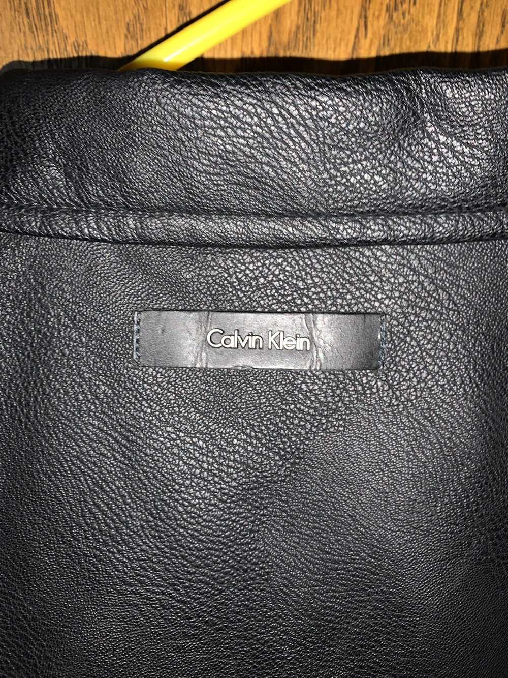 Calvin Klein × Vintage Vintage Staple Leather Jac… - image 9