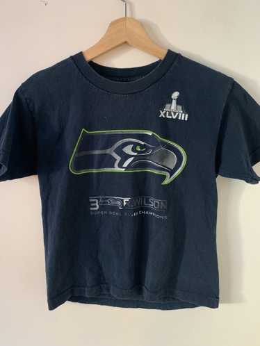 Vintage 90s Seattle Seahawks T Shirt Logo 7 Men Large / Medium Jersey Tee  NFL