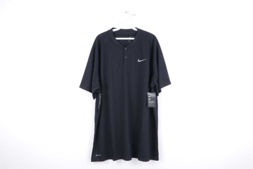 Nike New Nike Dri-Fit Swoosh Logo Short Sleeve He… - image 1