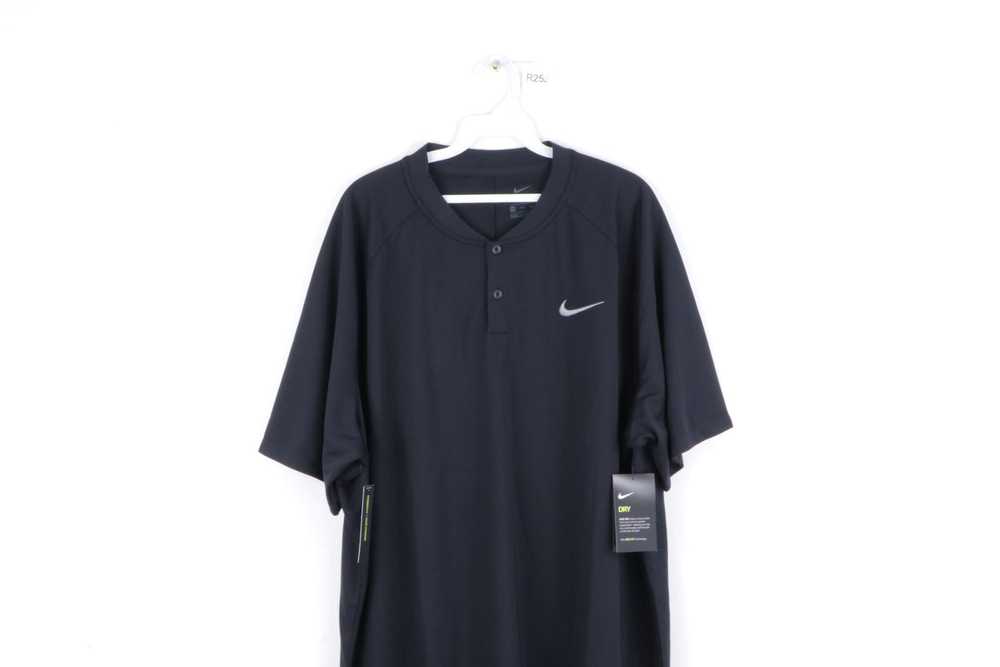 Nike New Nike Dri-Fit Swoosh Logo Short Sleeve He… - image 2