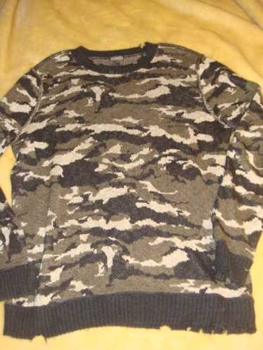 H&M H&M Distressed Camo sweater - image 1