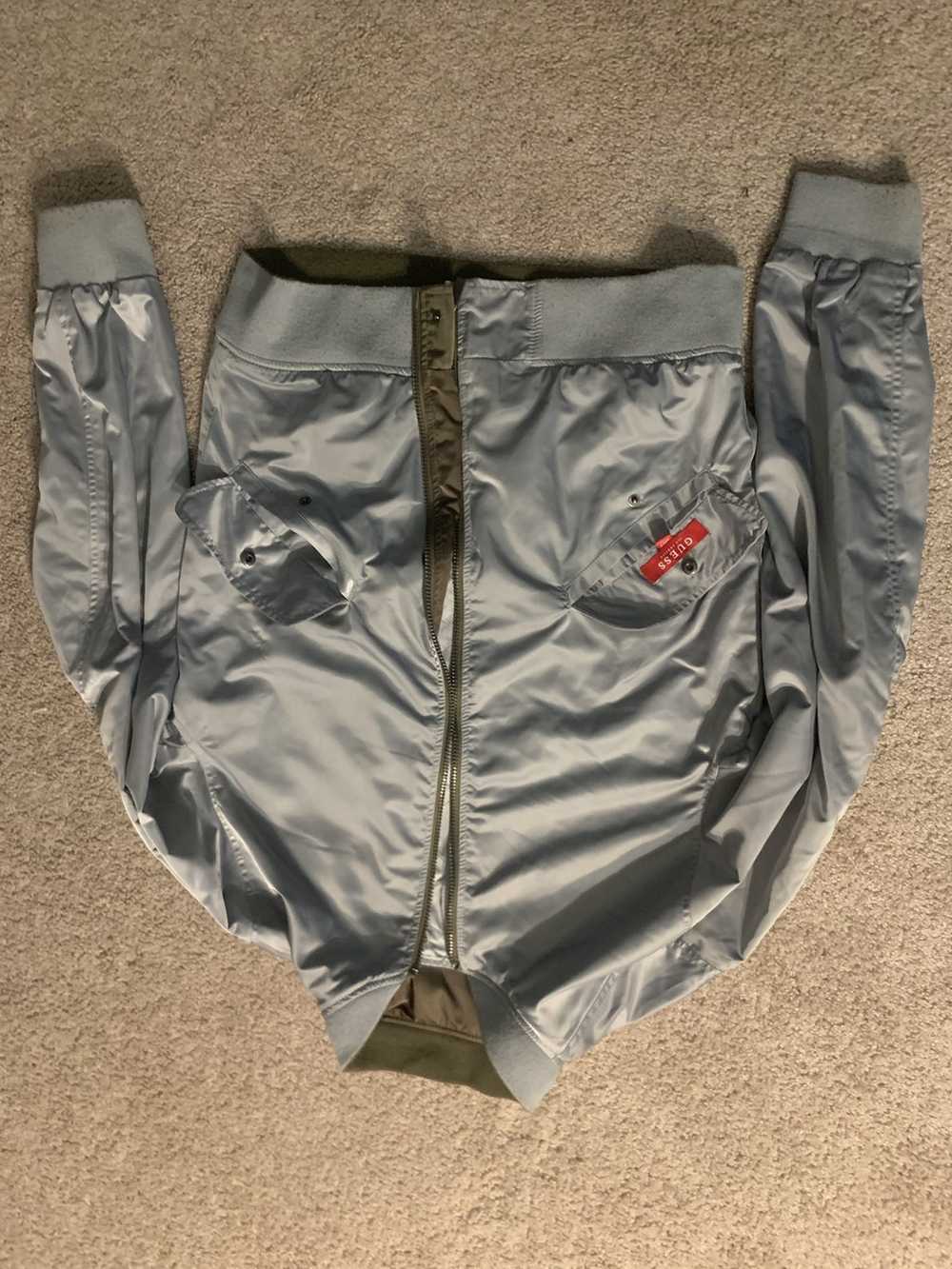 Guess Reversible Olive Bomber - image 3