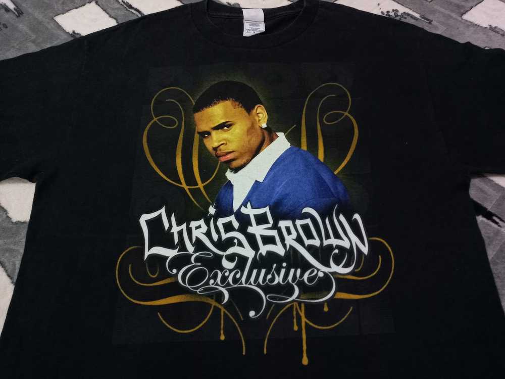 Rap Tees × Vintage Vintage Chris Brown singer t s… - image 1