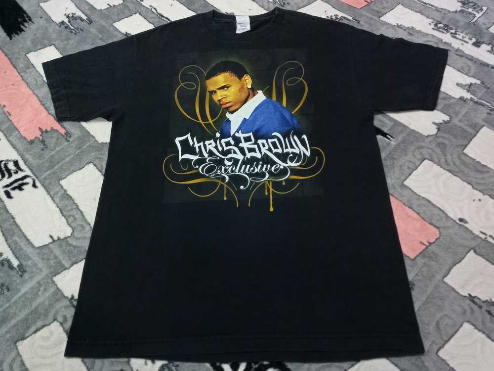 Rap Tees × Vintage Vintage Chris Brown singer t s… - image 6